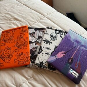 Halloween Themed Book Sleeves - Orange, Black, White, Purple